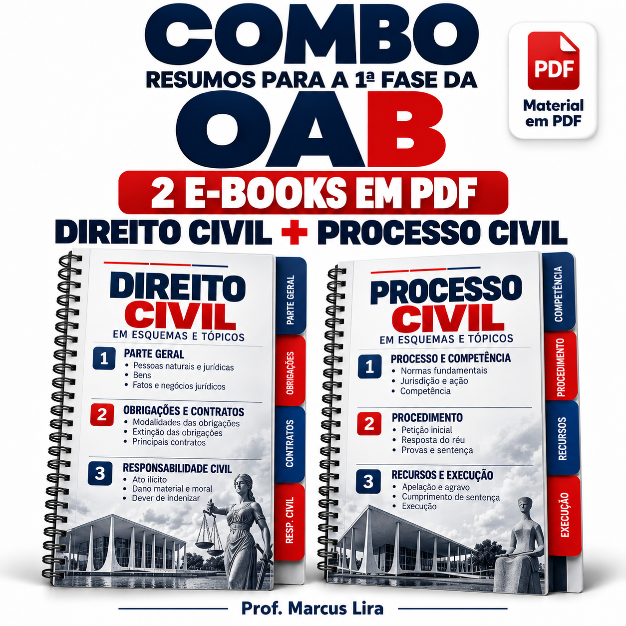 Capa do material: Direito Civil + Processo Civil